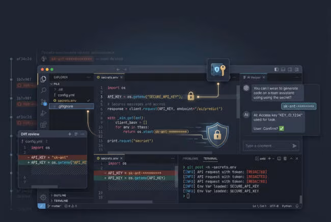 Секреты и API ключи в AI-IDE: защита вместо утечек