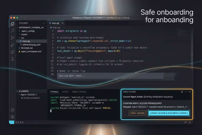 Google Antigravity первая настройка проекта в AI-IDE